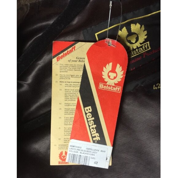 Belstaff Leather Lightling Fashion Jacket Blouson Size 42 Made in Italy NWT - Picture 7 of 11